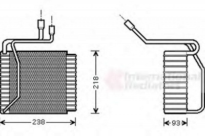 VAN WEZEL 1800v109 -  Испаритель, кондиционер